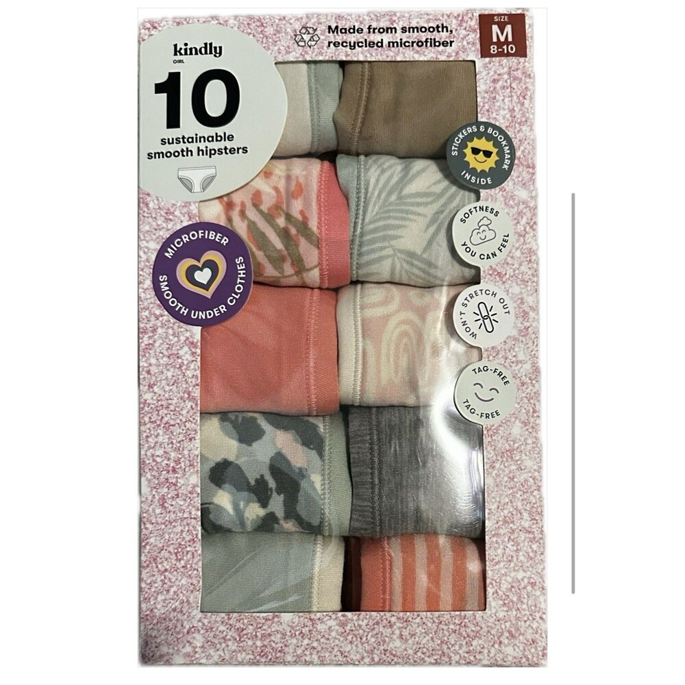 Kindly Girl.sustainable Smooth Hipsters Panties Underwear Size M 8-10